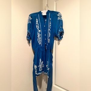 Juliet Dunn Poplin dress- read size description